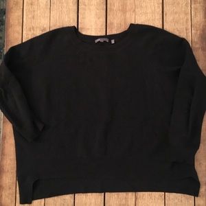 Vince almost black charcoal gray sweater